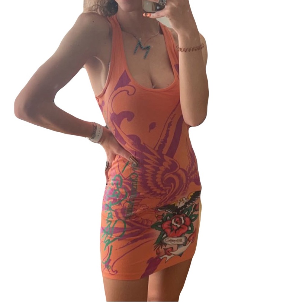Rare Vintage Ed Hardy Mini Dress